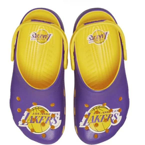 (New) Crocs NBA LA Lakers Clogs (M8/W10) (M12)